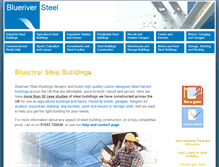 Tablet Screenshot of blueriversteelbuildings.co.uk